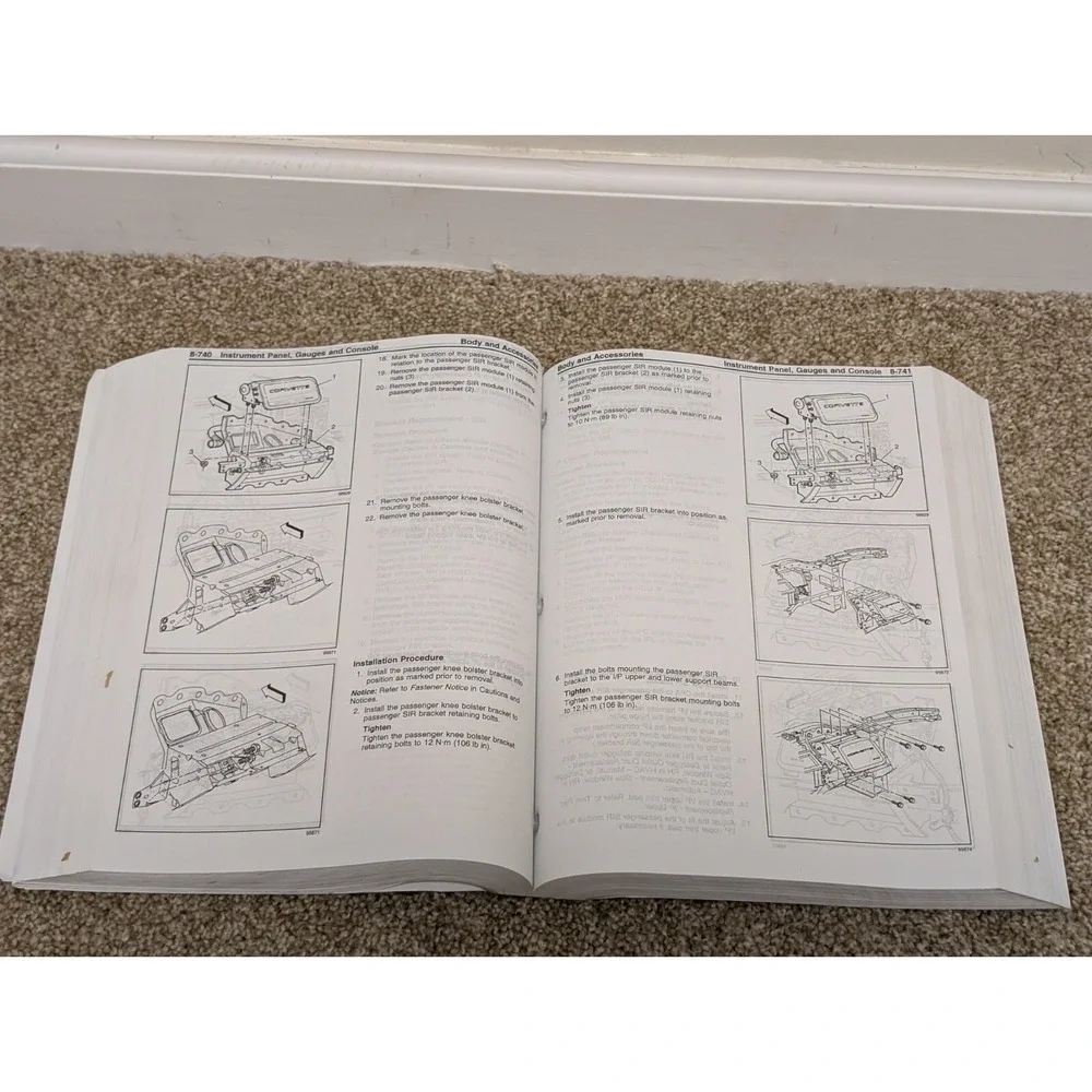 1999 Chevrolet Corvette OEM Service Manual Book #3‎ Gmp/99-y-3